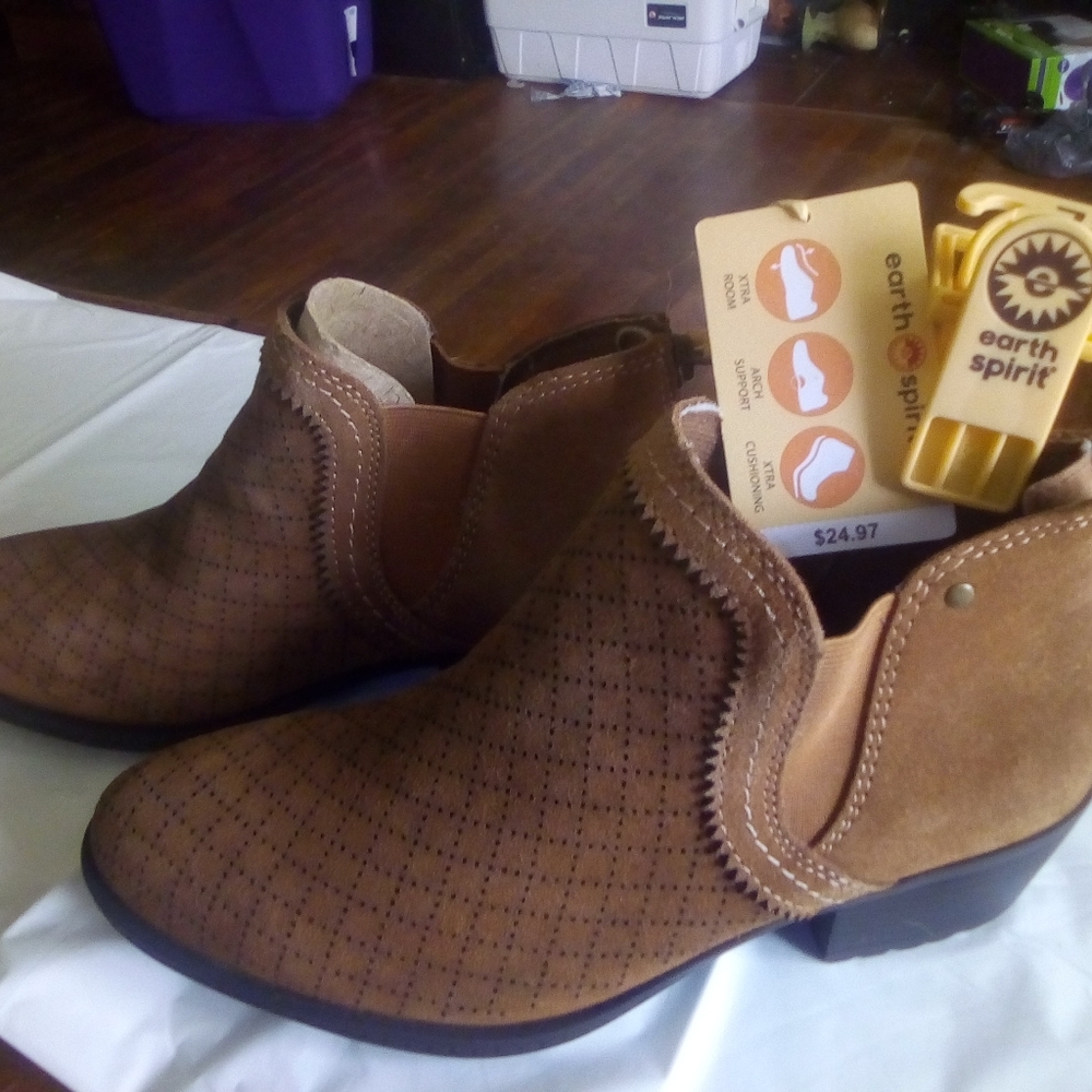 Suede ankle boots